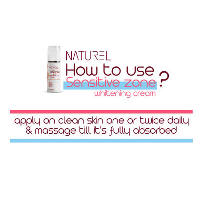Sensitive zone Whitening cream