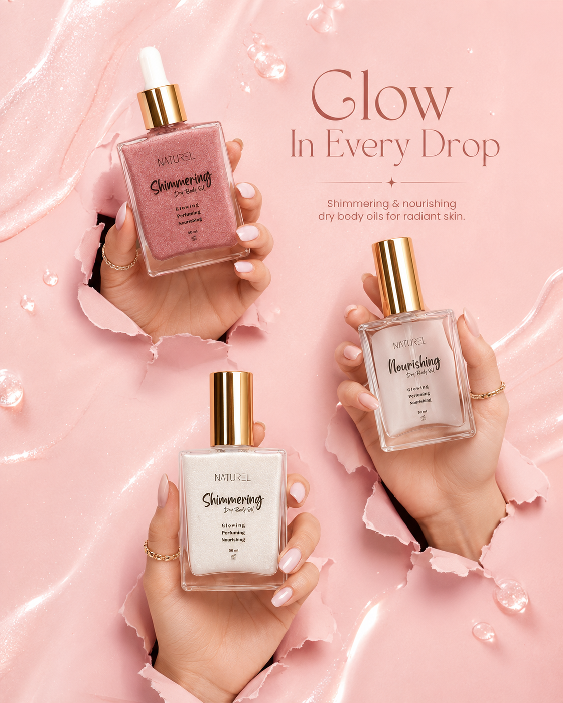 Shimmering Dry Oil